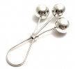 Silver Forked Baby Rattle